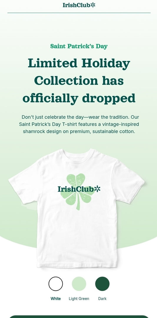 St. Patricks Day - Green Gradient